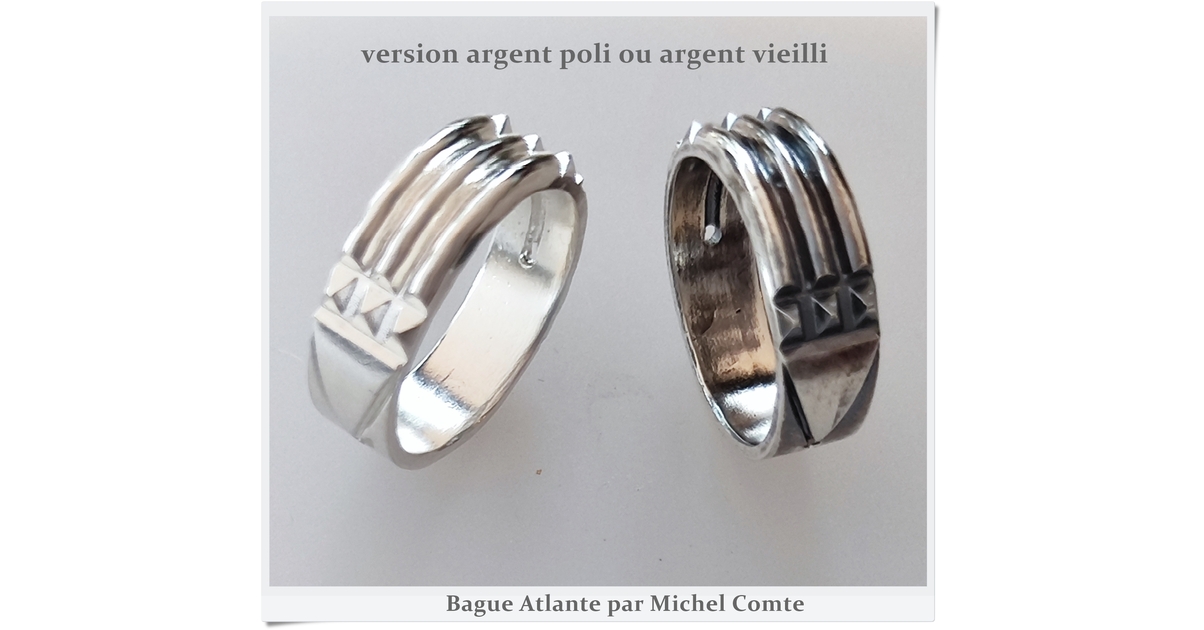 BAGUE ATLANTE ARGENT - ARGENT et VERMEIL - BIJOUX en OR